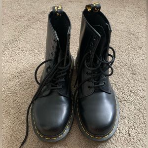 Black Doc Marten Boots Size 8